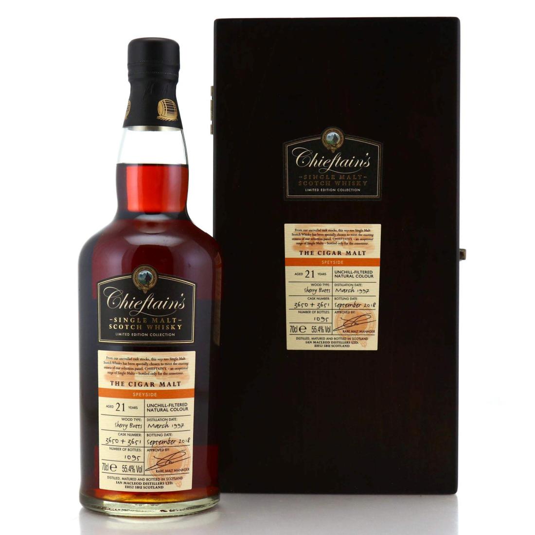 The Cigar Malt 1997 Chieftains 21 Year Old