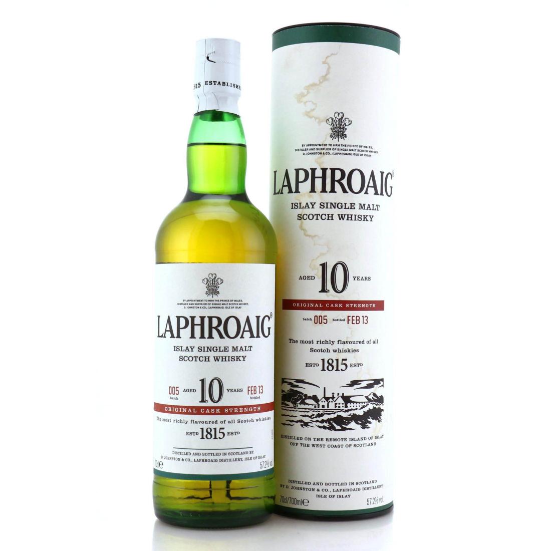 Laphroaig 10 Year Old Original Cask Strength Batch 005