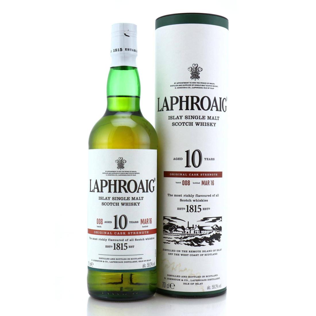 Laphroaig 10 Year Old Original Cask Strength Batch 008
