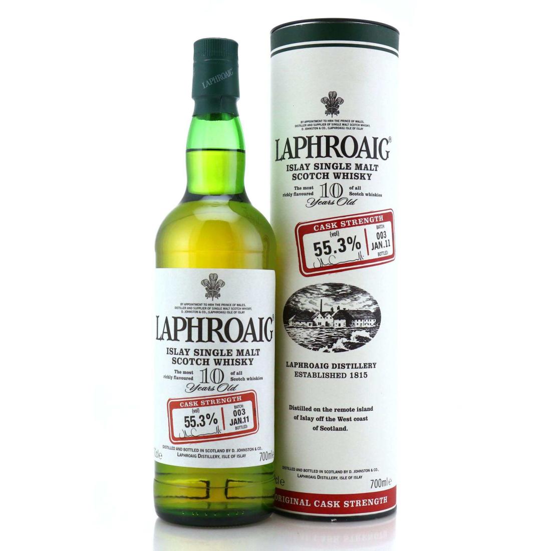 Laphroaig 10 Year Old Original Cask Strength Batch 003