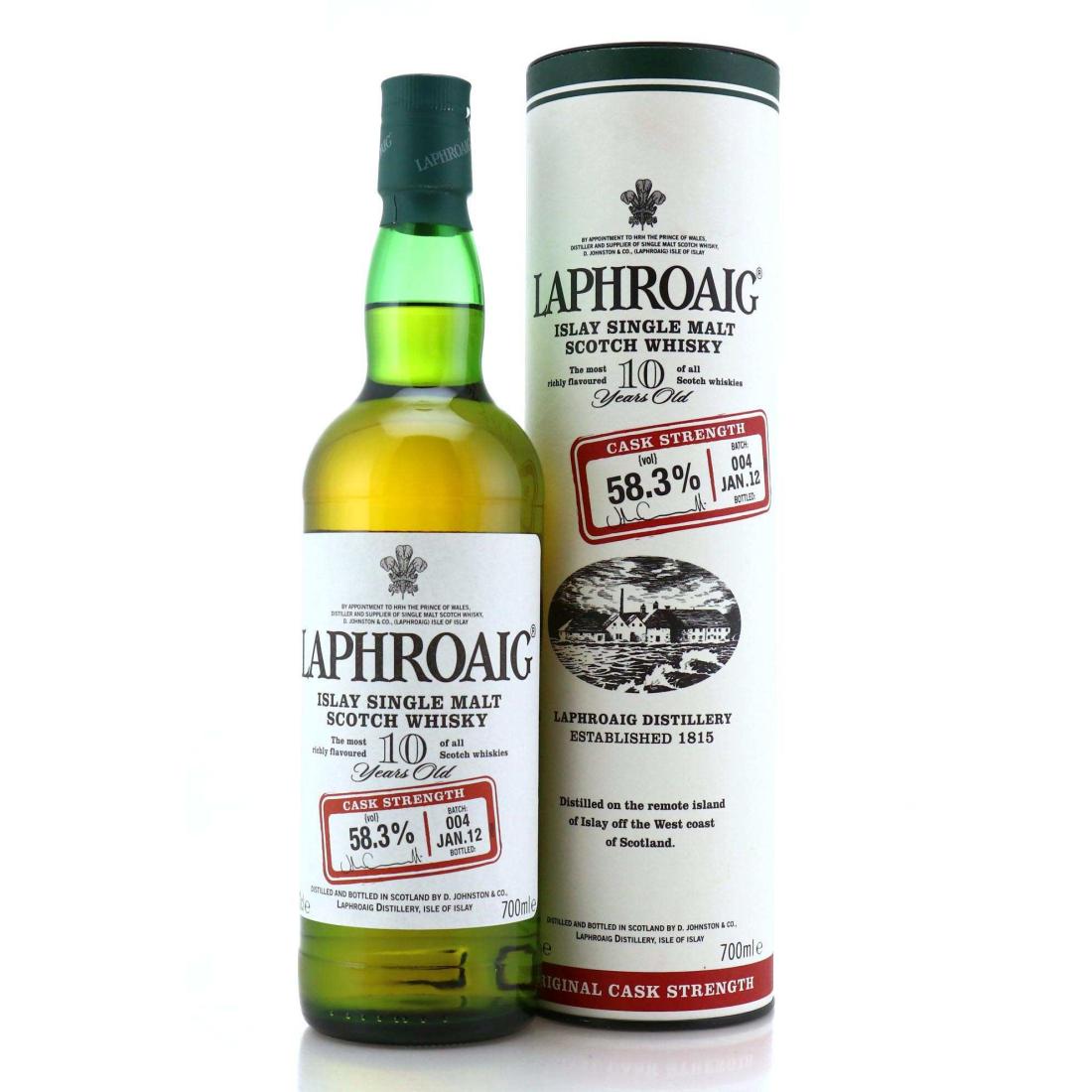 Laphroaig 10 Year Old Original Cask Strength Batch 004