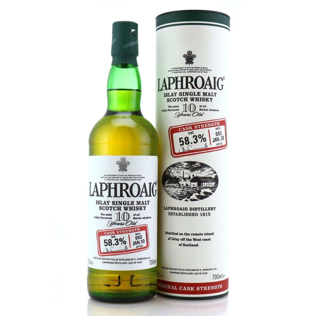 Laphroaig 10 Year Old Original Cask Strength Batch 002