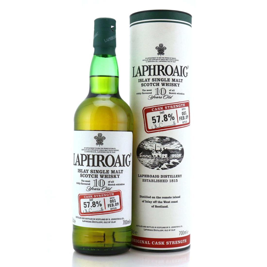Laphroaig 10 Year Old Original Cask Strength Batch 001