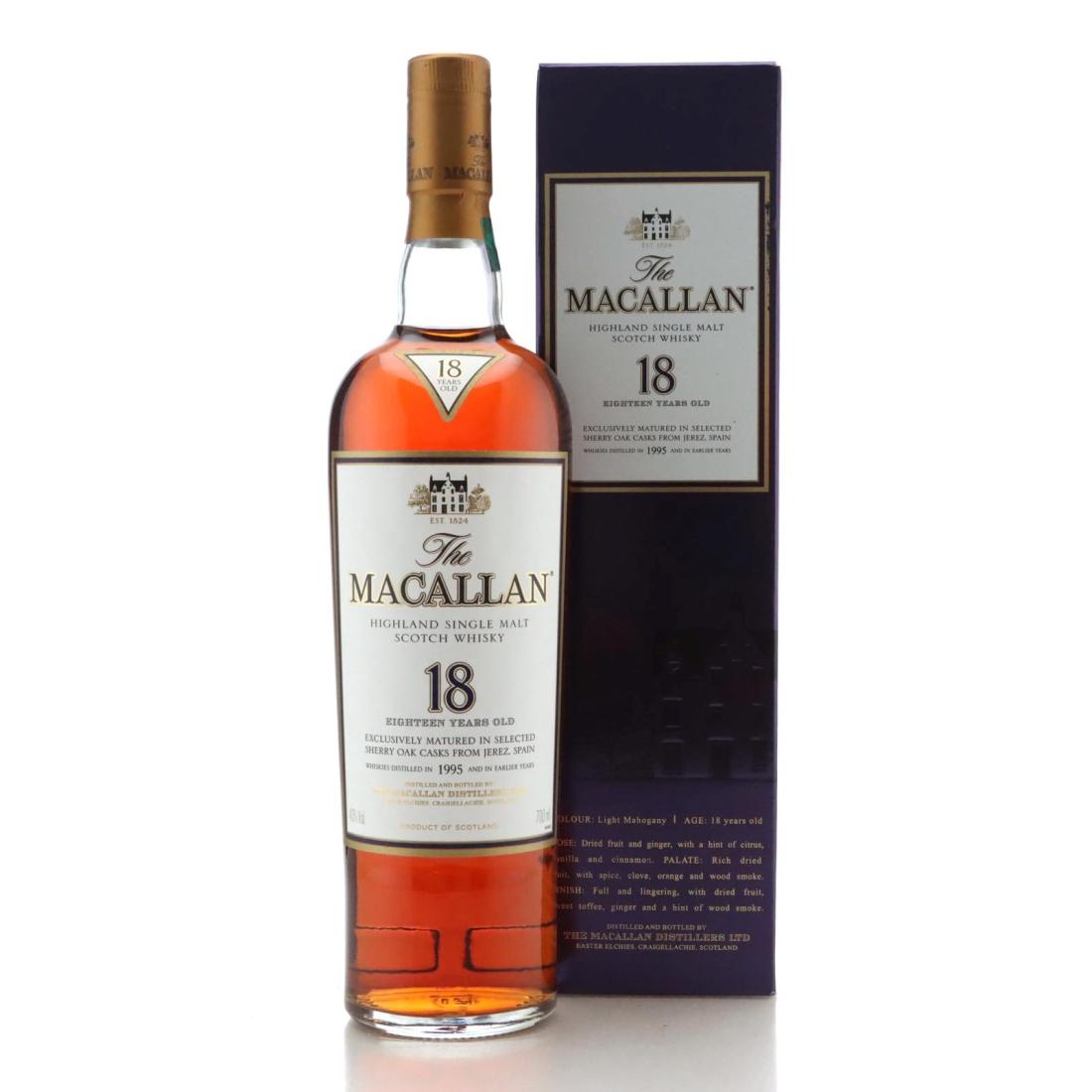 Macallan 1995 18 Year Old