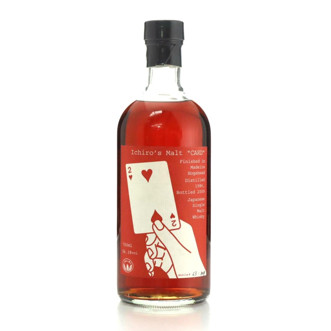 Hanyu 1986 Ichiros Malt Card Series Two Of Hearts