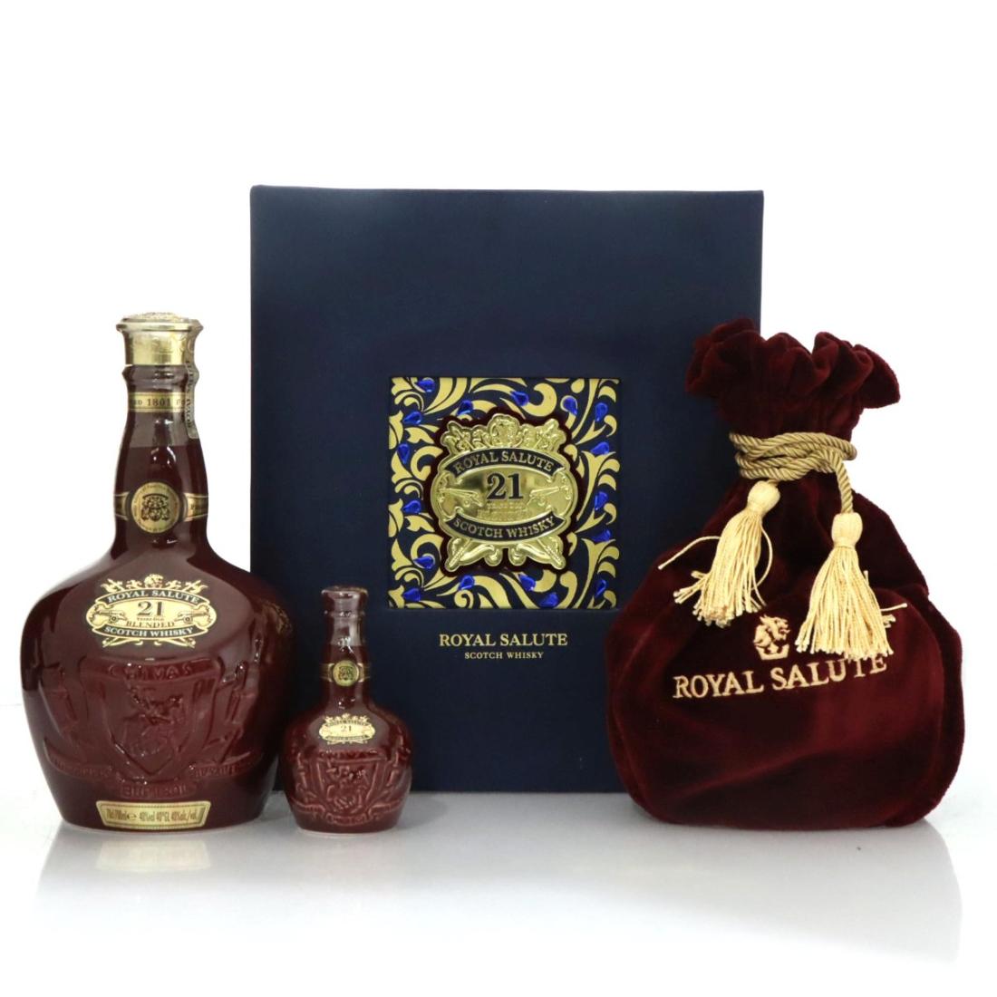 Royal Salute 21 Scotch Whisky Ruby Flagon Miniature Gift Pack