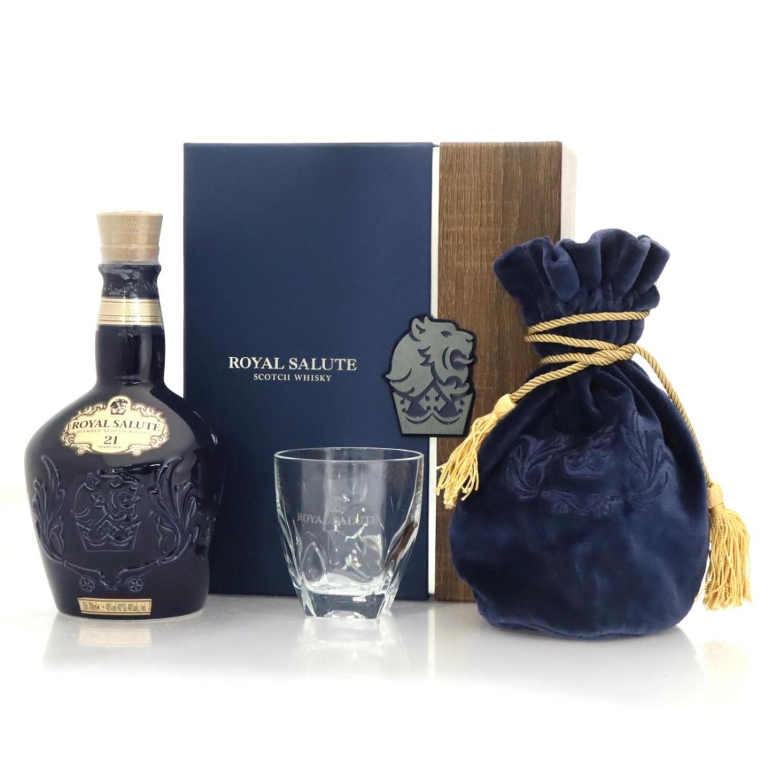 Chivas Royal Salute 21 Sapphire Flagon Gift Pack