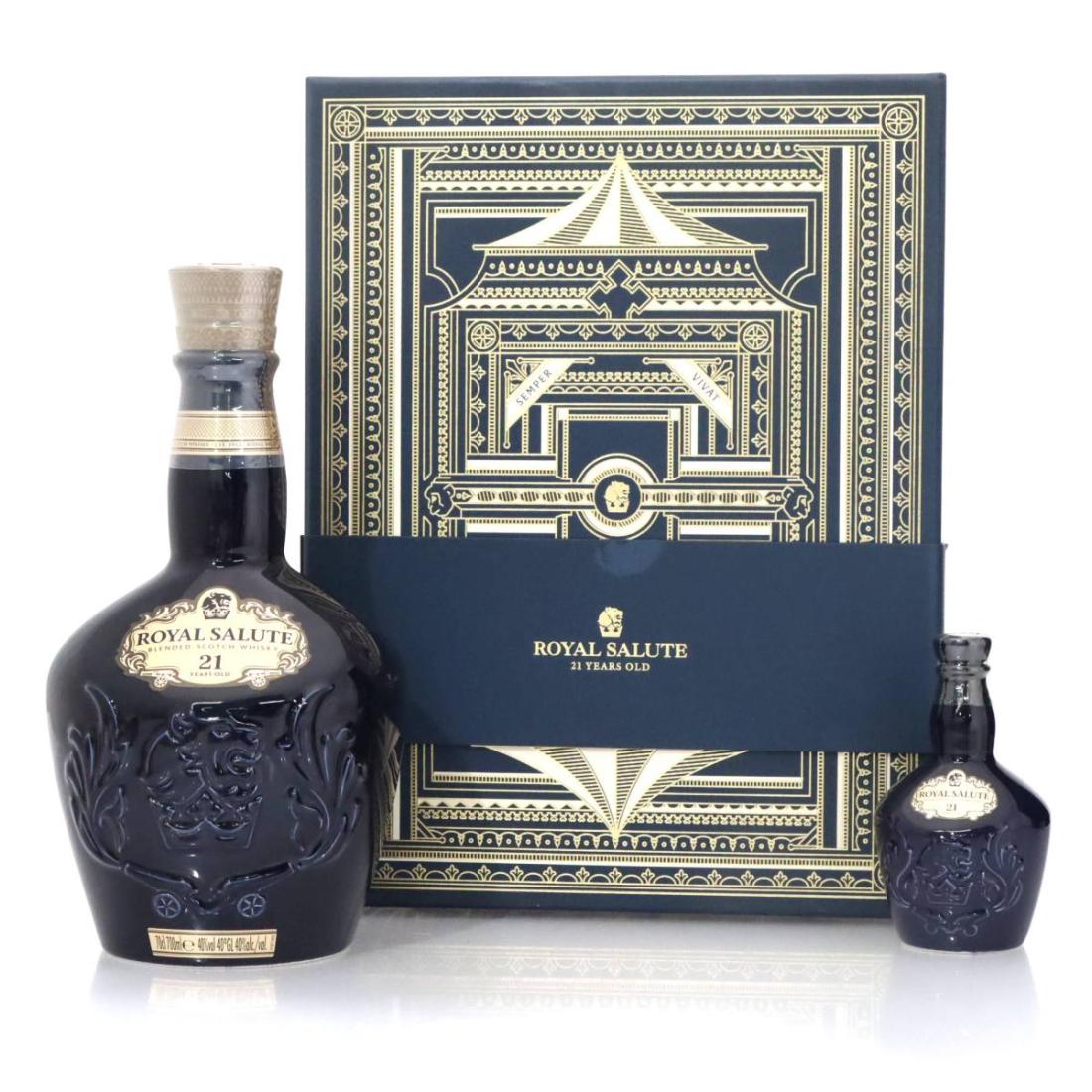 Royal Salute 21 Scotch Whisky Sapphire Flagon Miniature Gift Pack