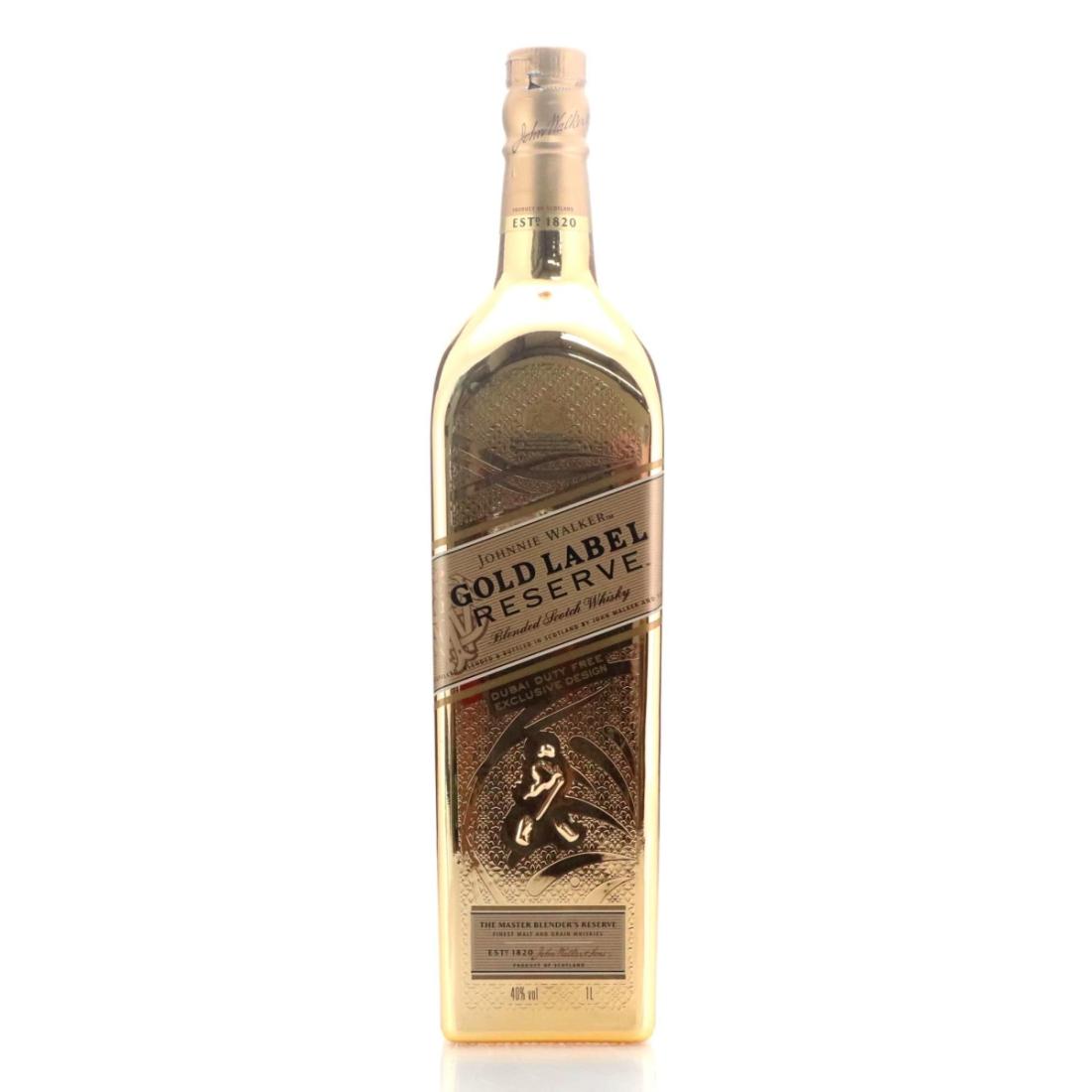 Johnnie Walker Gold Label Reserve Dubai Duty Free Exclusive Design, 40% whisky bottle