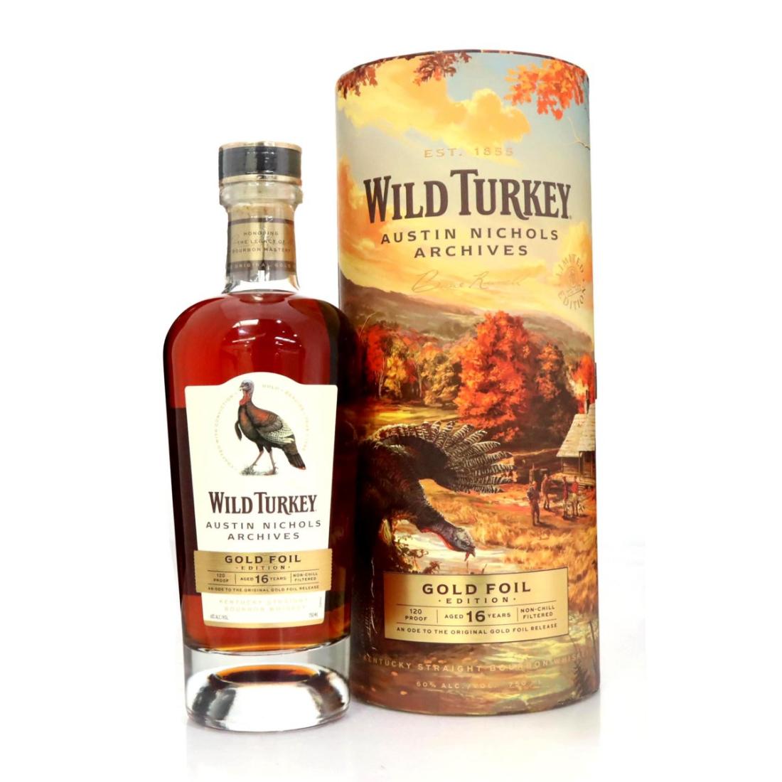 Wild Turkey 16 Austin Nichols Archives Gold Foil Edition Straight Bourbon