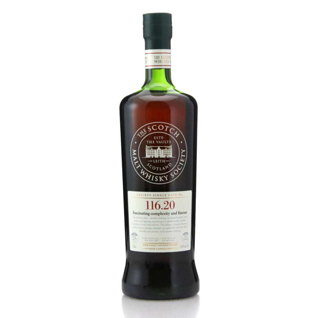 Yoichi 1987 SMWS 26 Year Old 11620 Fascinating complexity and finesse
