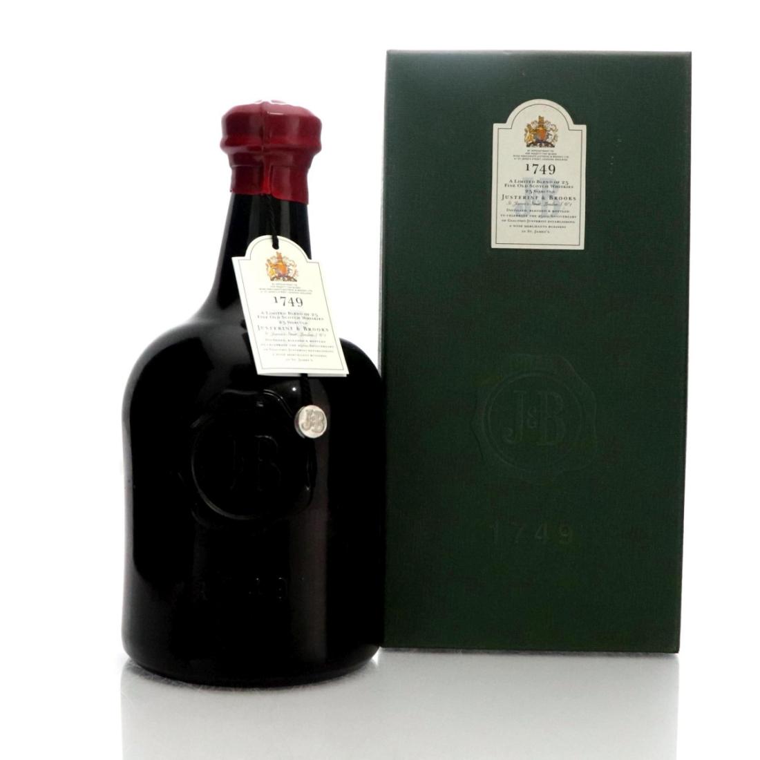 J&B 1749 25 Year Old, 1999, 40% whisky bottle