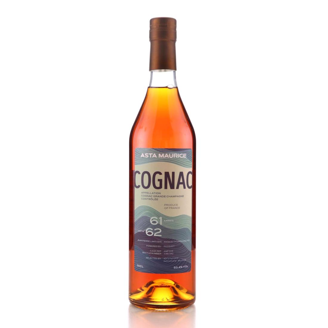 Pasquet Lot 62 Asta Maurice Grande Champagne Cognac, Cask #AMF009, 50.4% whisky bottle