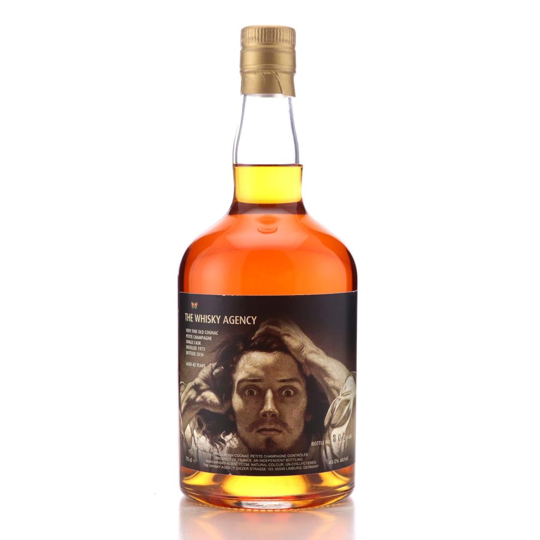 Petite Champagne Cognac 42 Year Old, 1973, The Whisky Agency, 49% whisky bottle
