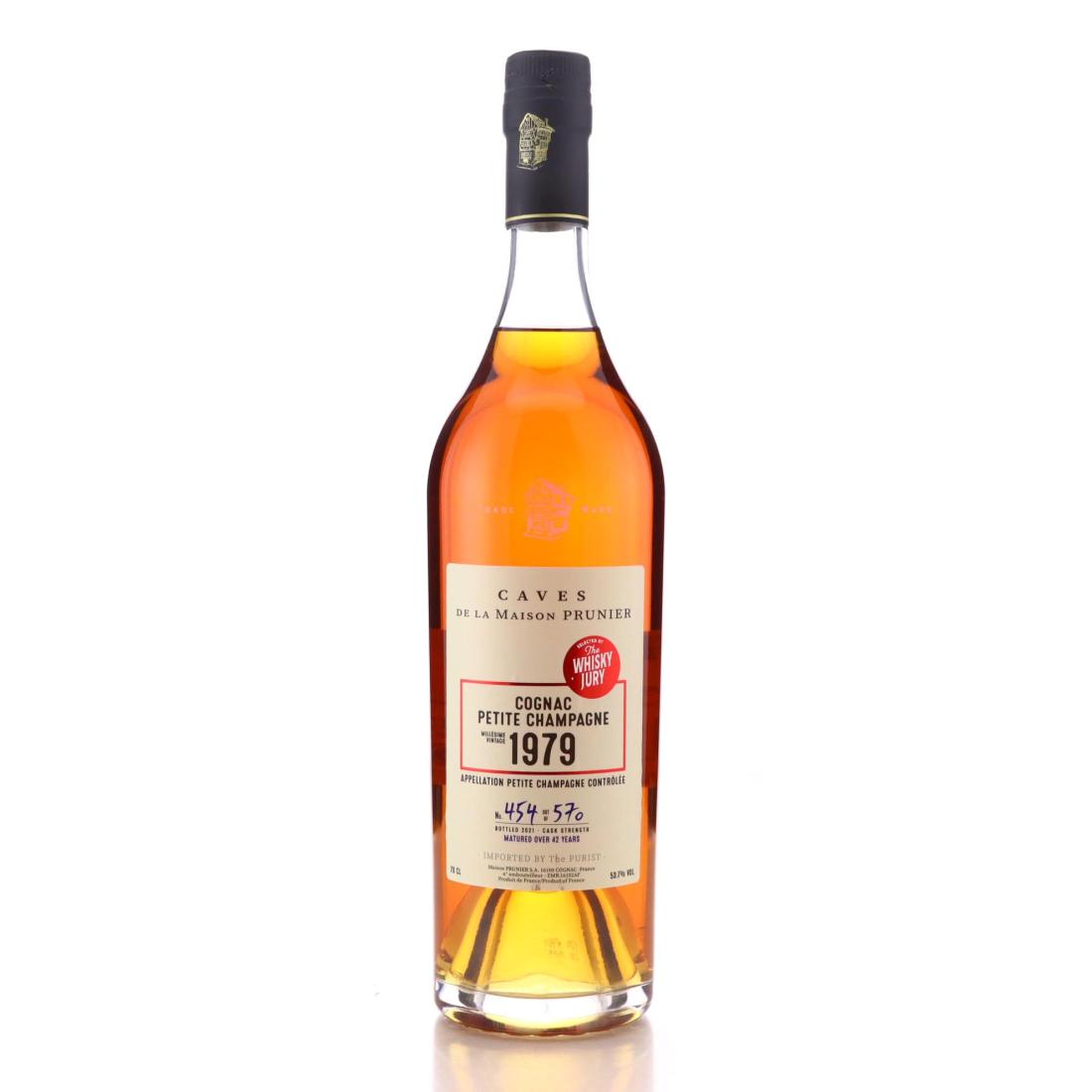 Prunier Petite Champagne 42 Year Old, 1979, The Whisky Jury, 53.7% whisky bottle