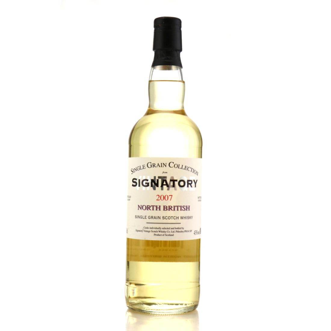 North British Single Grain Collection 10 Year Old, 2007, Signatory, 43% whisky bottle