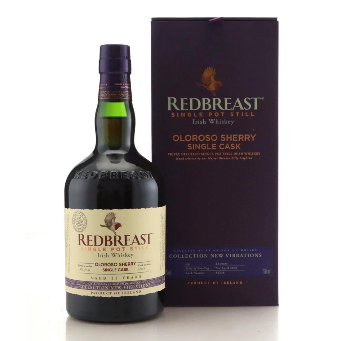 Redbreast Oloroso Sherry Single Cask 22 Single Pot Still Collection New Vibrations