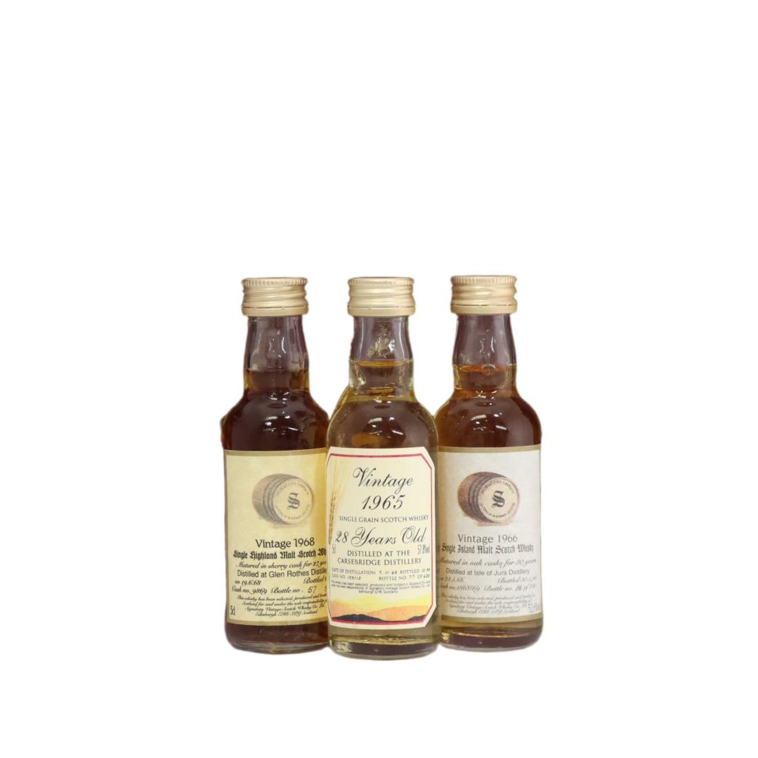 Scotch Whisky Miniatures X 3