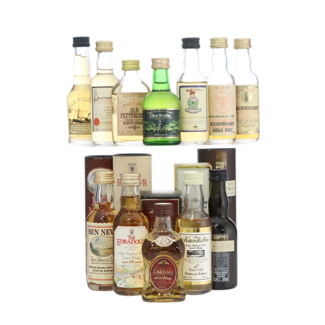 Scotch Whisky Miniature X 12