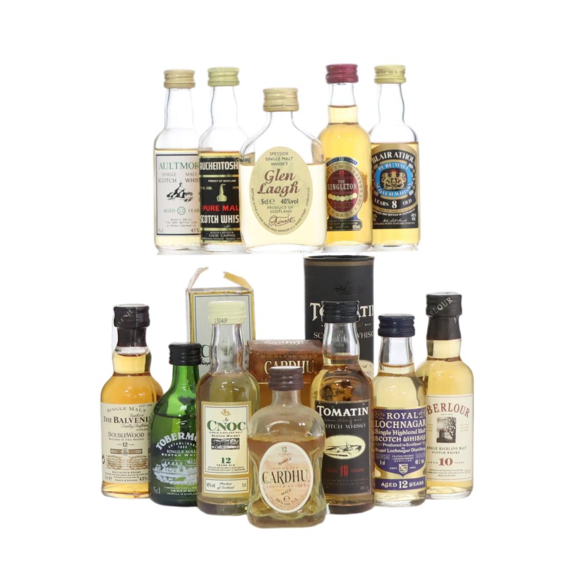 Scotch Whisky Miniature X 12
