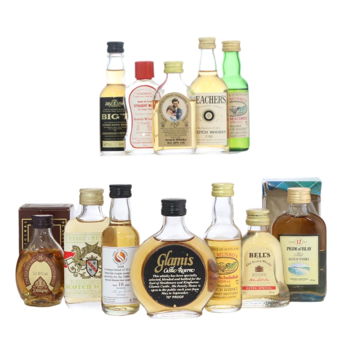 Scotch Whisky Miniature X 12