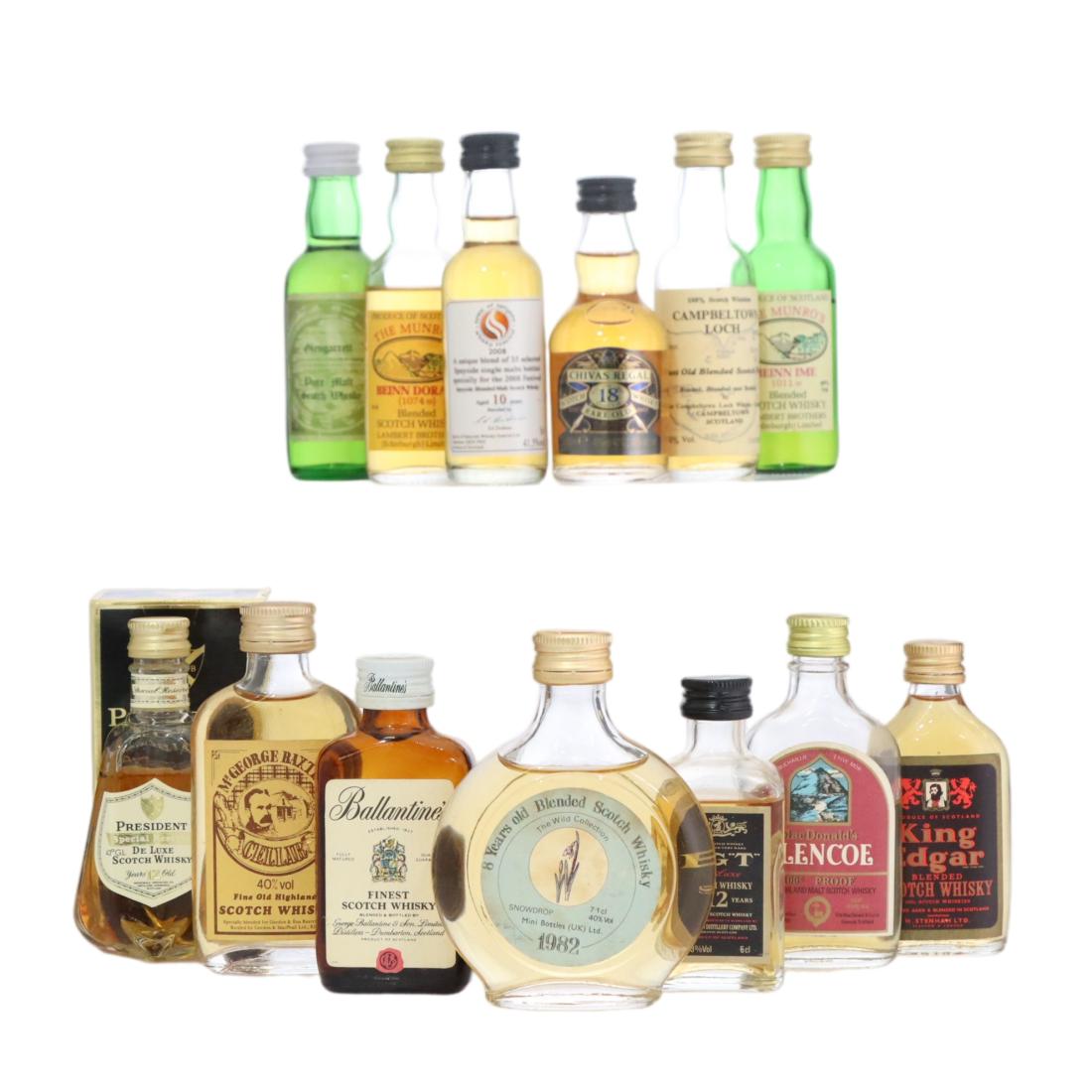 Scotch Whisky Miniatures X 13