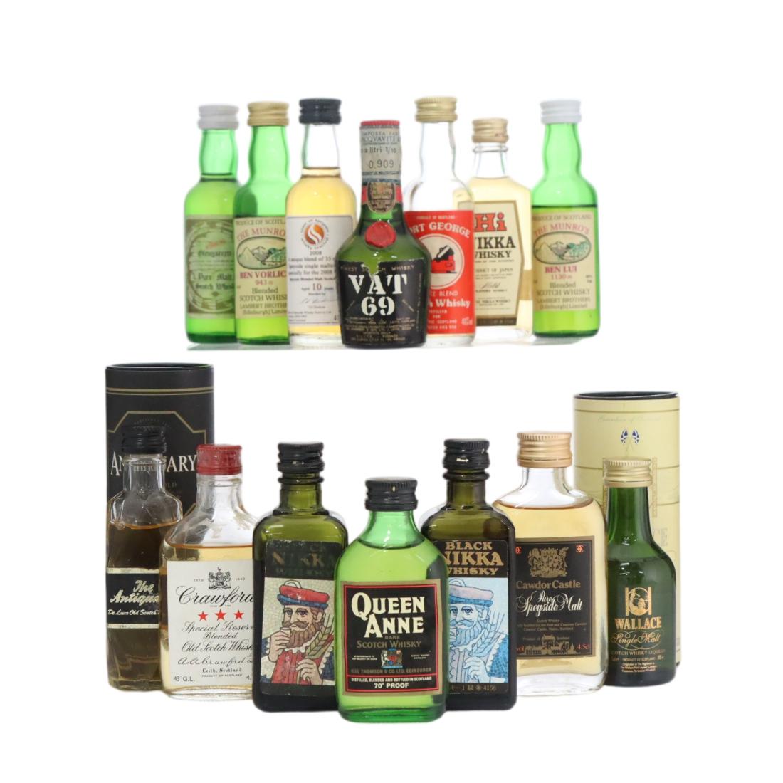 Scotch Whisky Miniature X 14