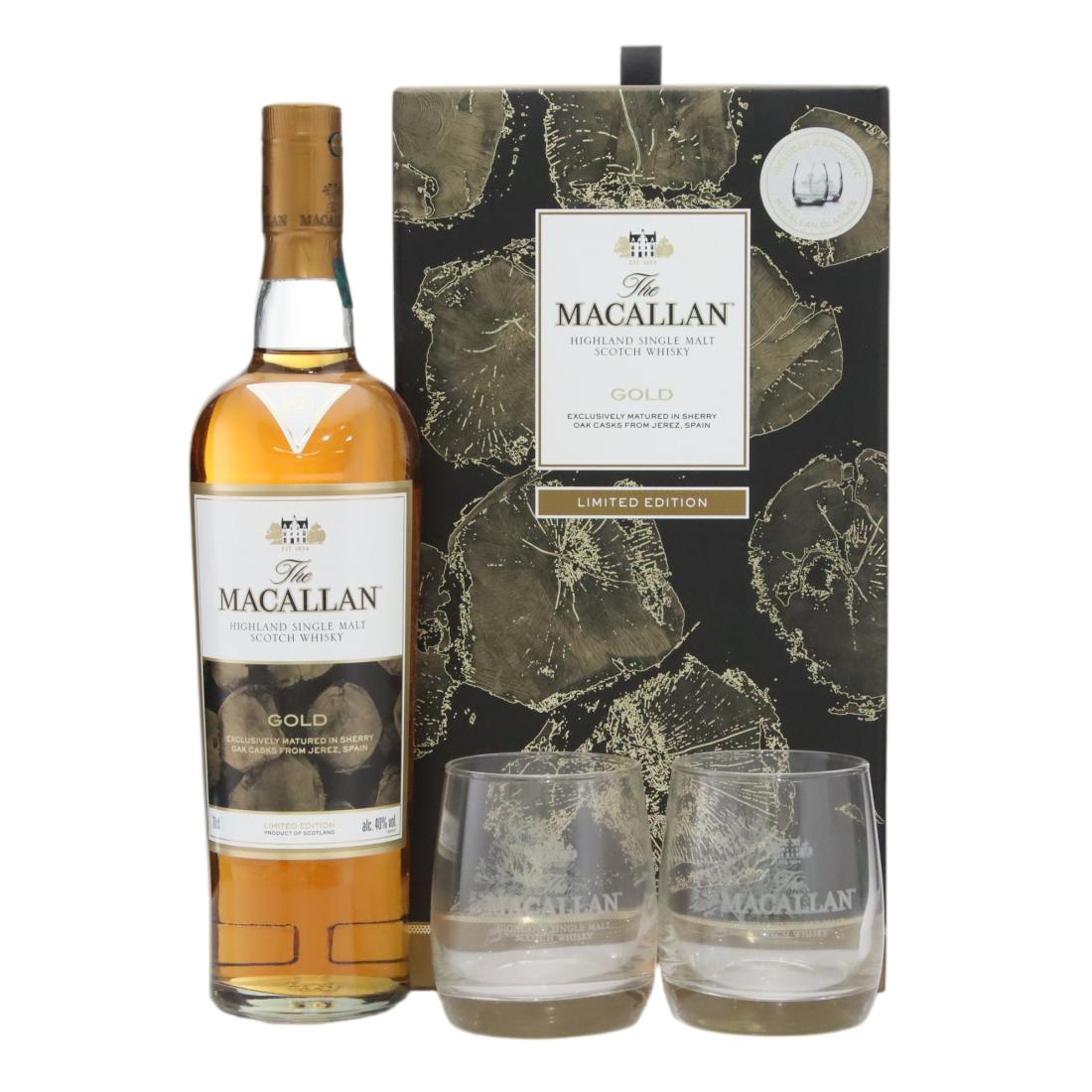 Macallan Gold Limited Edition Glasses Gift Pack
