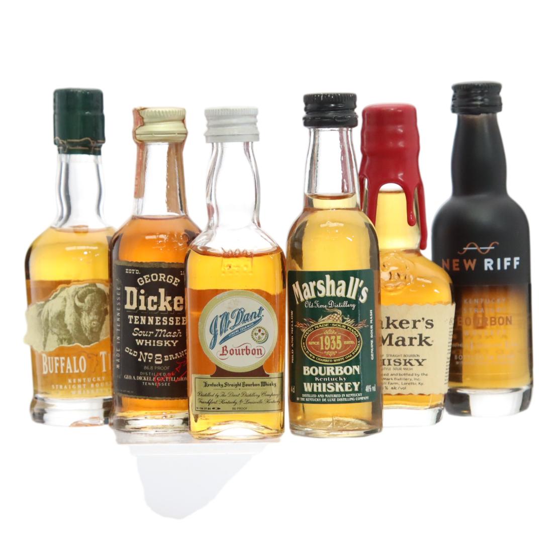 Bourbon Miniatures X 6