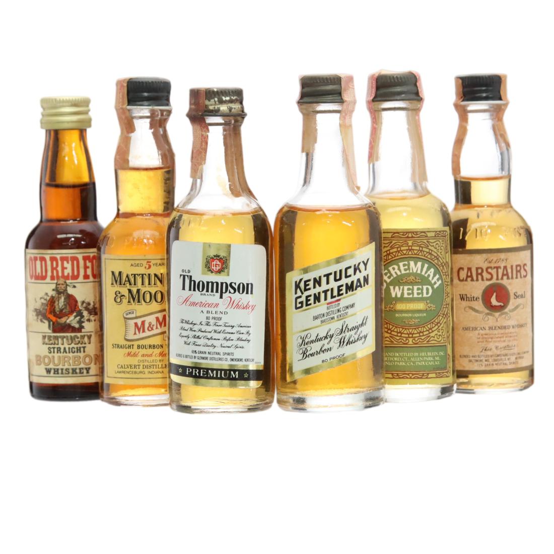 Bourbon Miniatures X 6