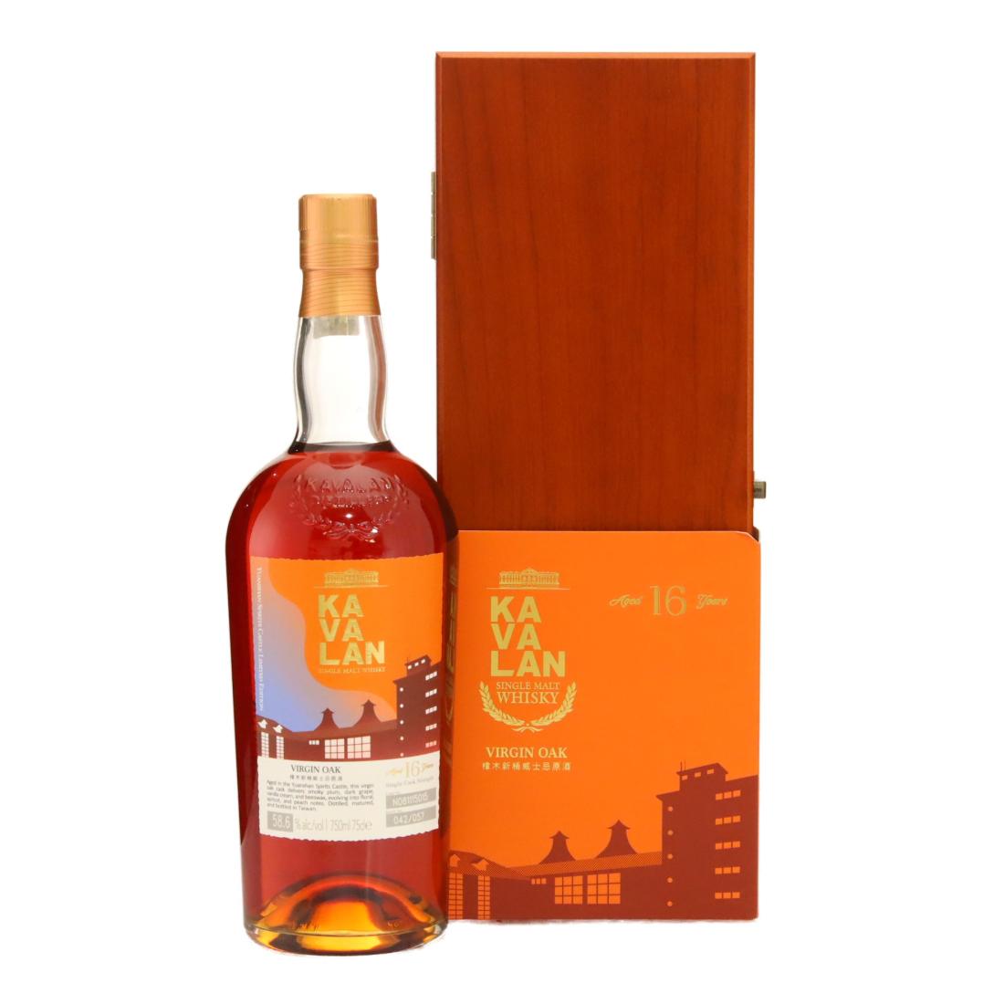 Kavalan Virgin Oak 16 Year Old, Virgin Oak Cask, 2025, 58.6% whisky bottle