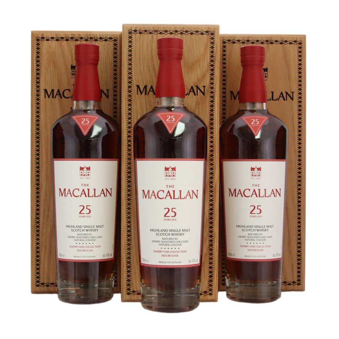 Macallan 25 Sherry Oak Collection 2025 Release X 3