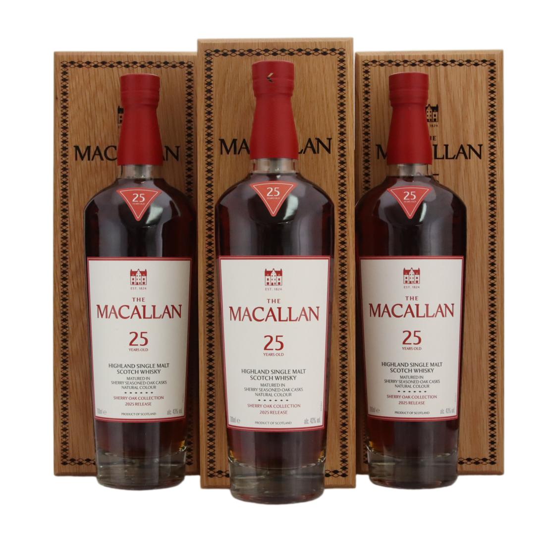 Macallan 25 Sherry Oak Collection 2025 Release X 3