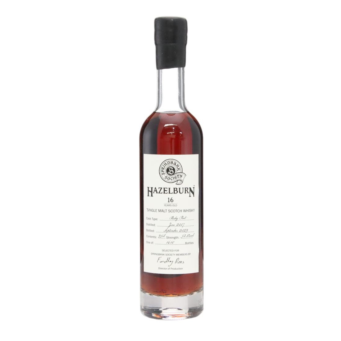 Hazelburn 2007 Springbank Society 16