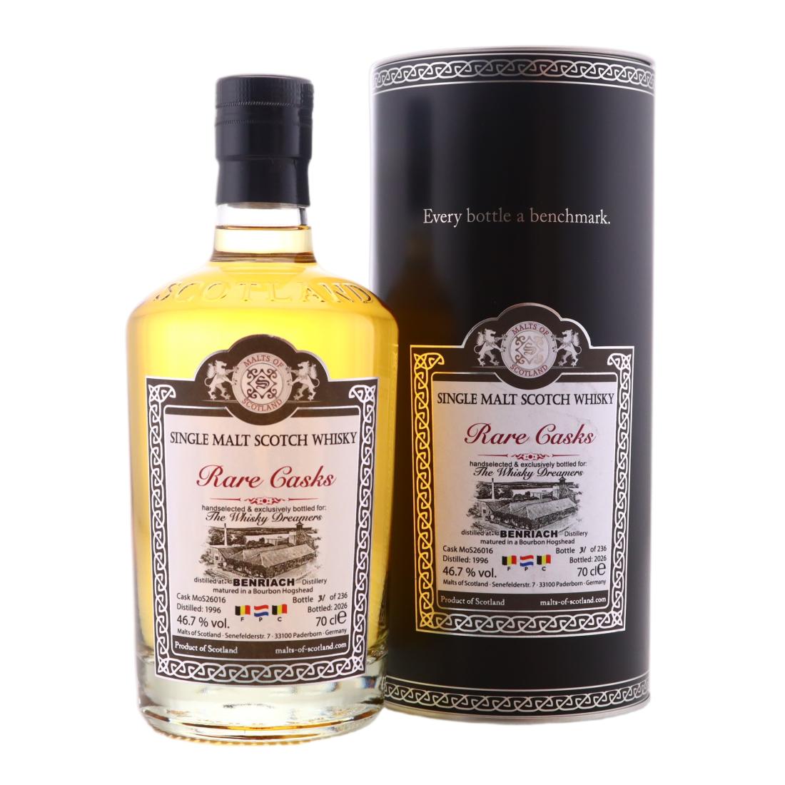 Benriach 1996 Malts Of Scotland Rare Casks