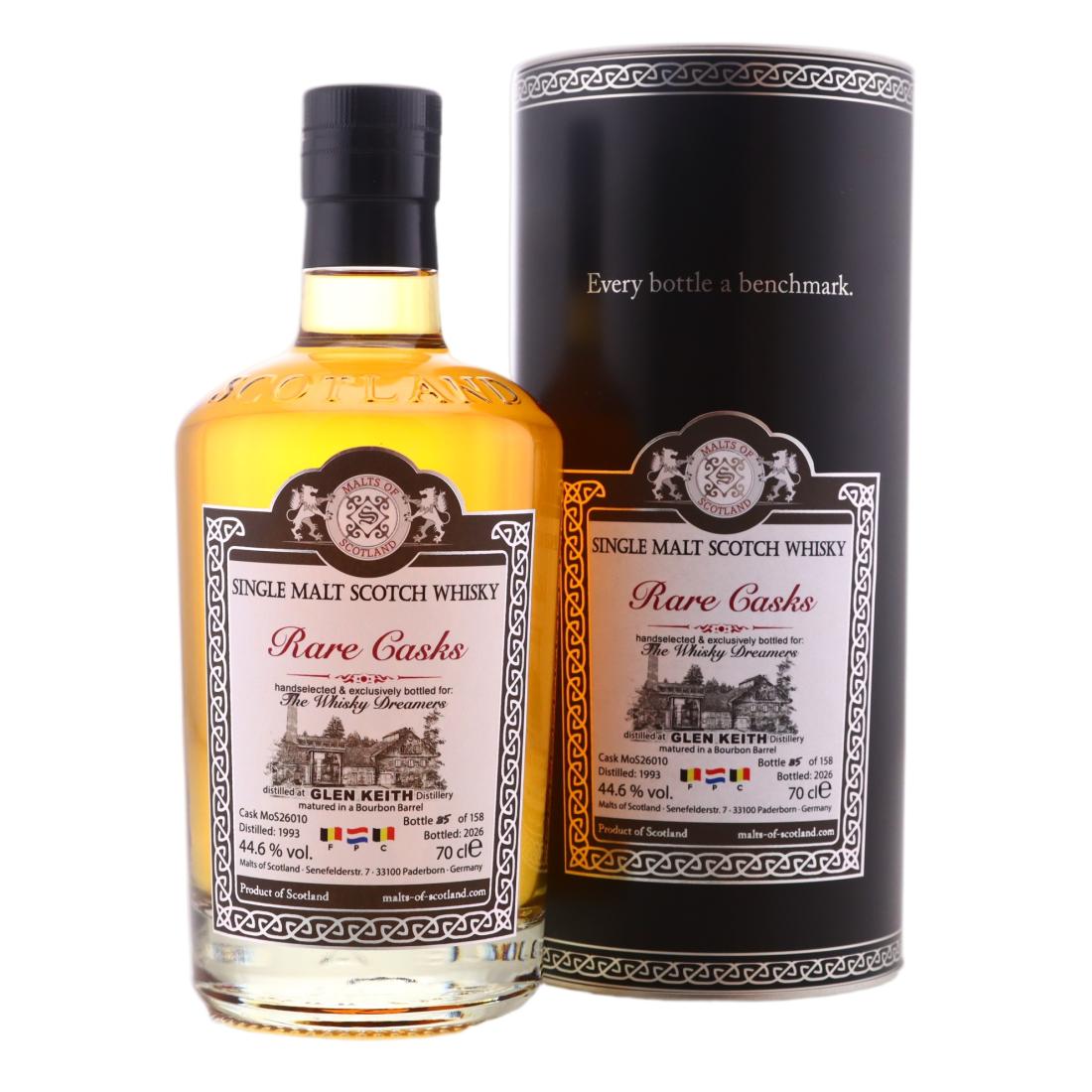 Glen Keith 1993 Malts Of Scotland Rare Casks