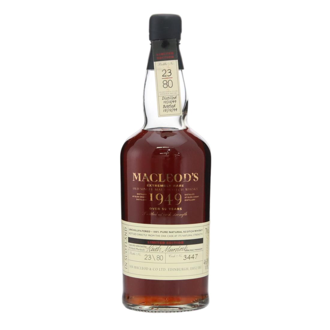 Glen Grant 1949 Macleods Extremely Rare 50