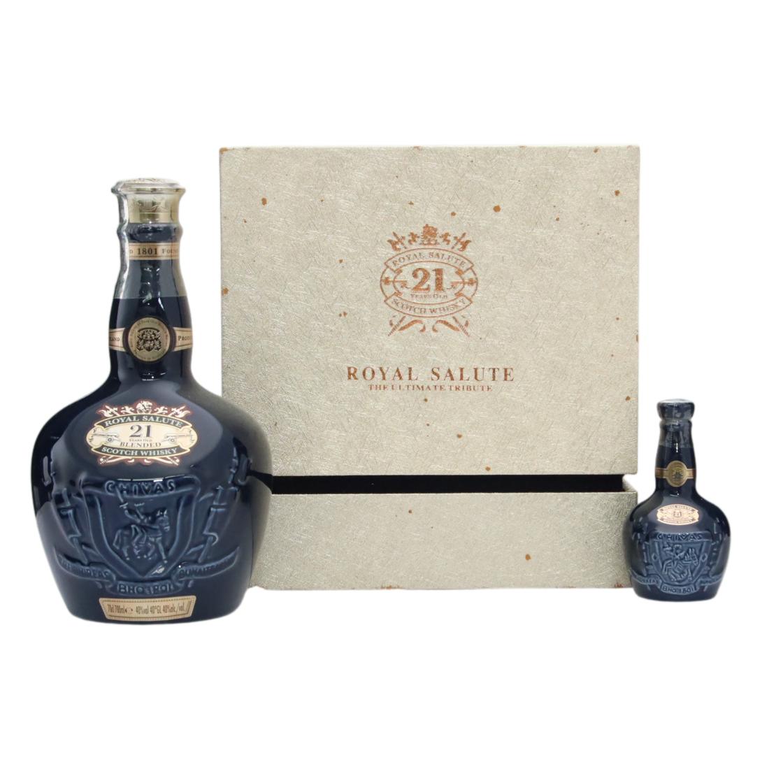 Royal Salute 21 Scotch Whisky Sapphire Flagon Gift Pack