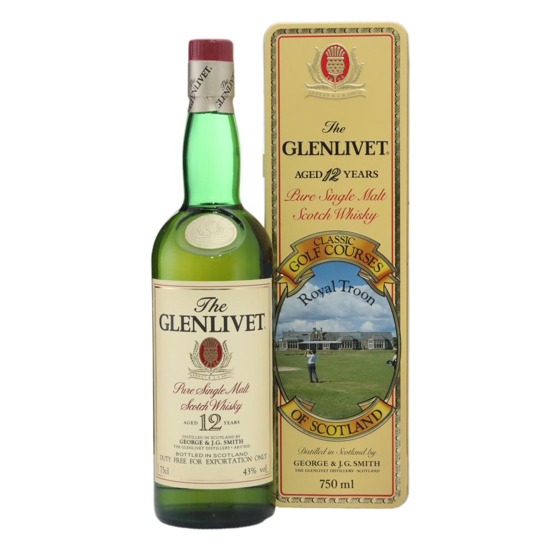 Glenlivet 12 Royal Troon Golf Course Tin