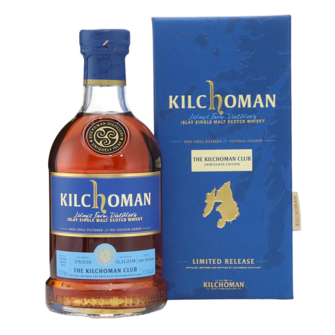 Kilchoman The Kilchoman Club Thirteenth Edition 9 Year Old, Bourbon & STR Red Wine Cask, Cask #209/2015, 2024, 57.2%