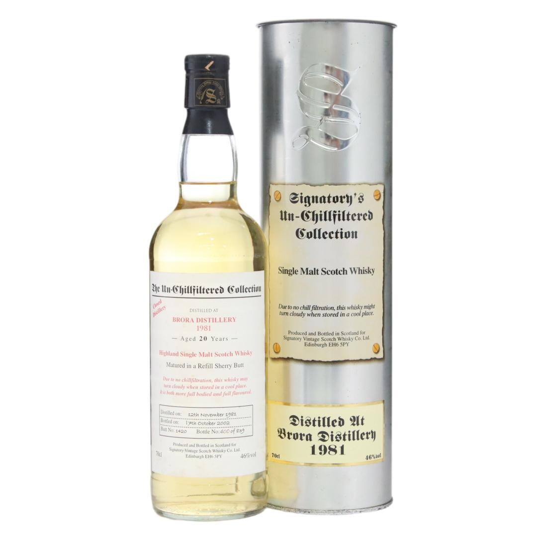 Brora 1981 The Unchillfiltered Collection 20