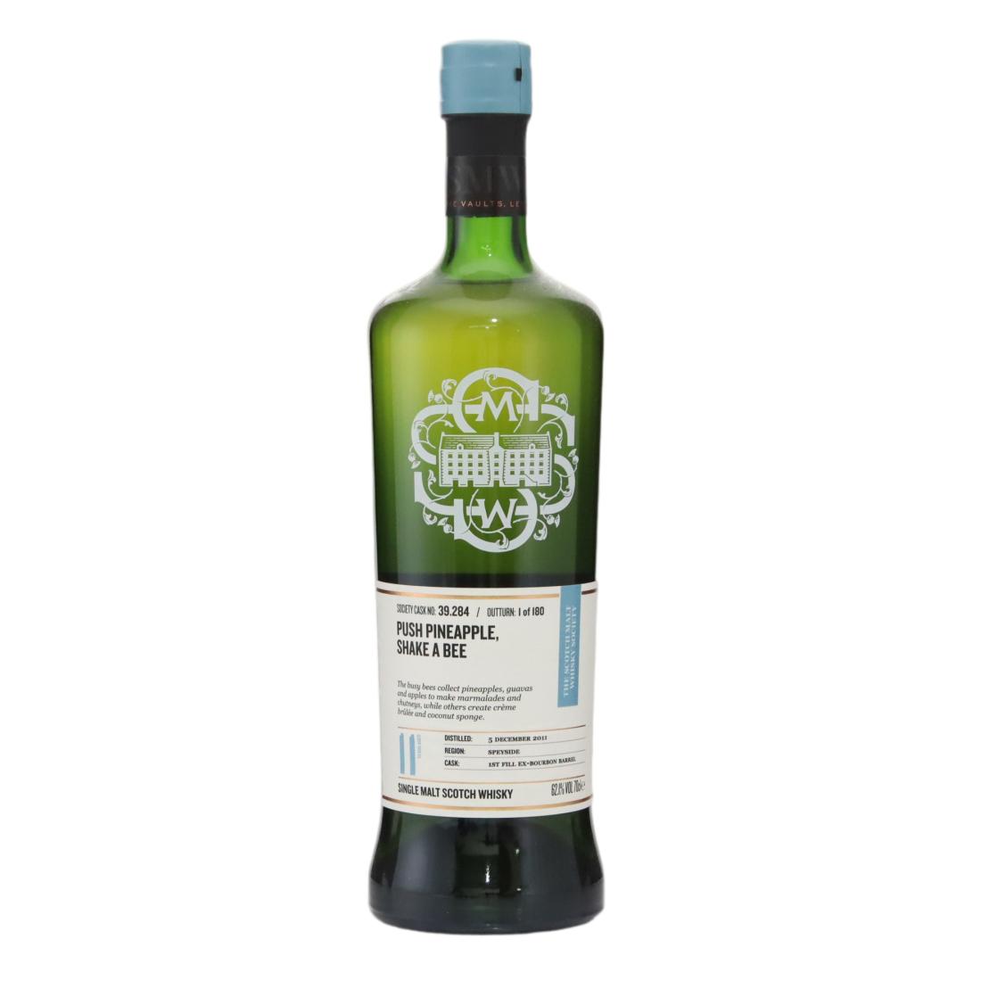 Linkwood Push Pineapple, Shake A Bee 11 Year Old, Bourbon Cask, Cask #39.284, 2011, The Scotch Malt Whisky Society, 62.1%