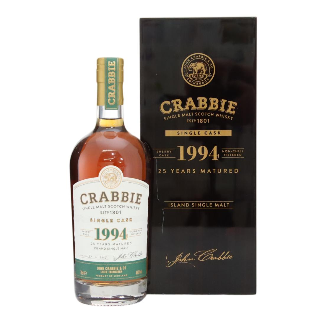 Crabbie 1994 Single Cask 25 Island Single Malt