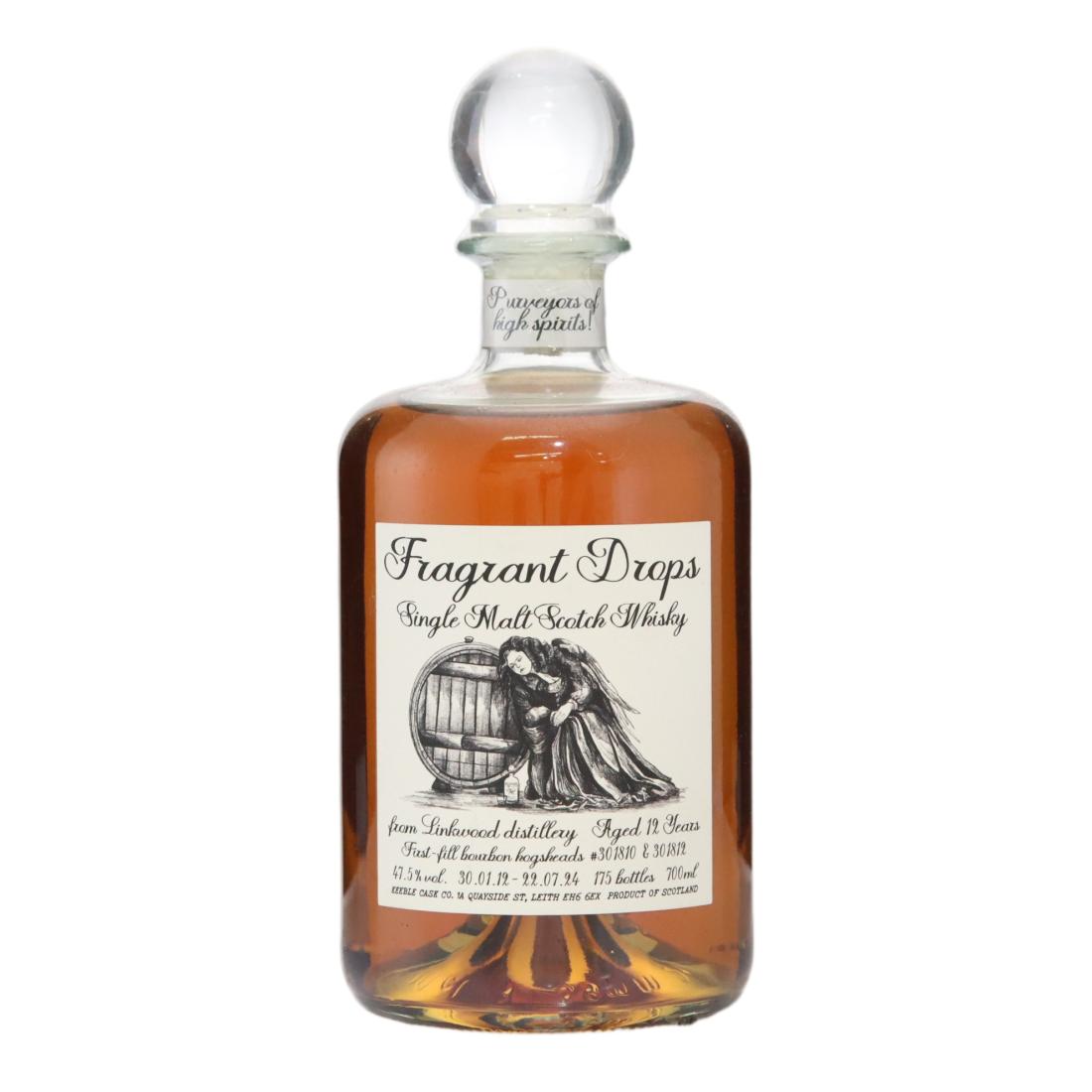 Linkwood 12 Year Old, Bourbon Cask, Cask #301810 & 301812, 2012, Fragrant Drops, 47.5%