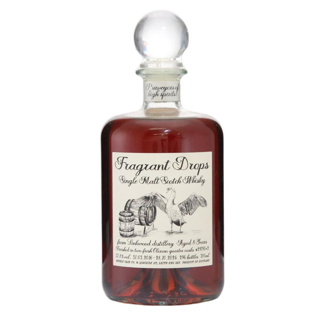 Linkwood 8 Year Old, Oloroso Sherry Quarter Cask, Cask #29791+2, 2016, Fragrant Drops, 57.8%