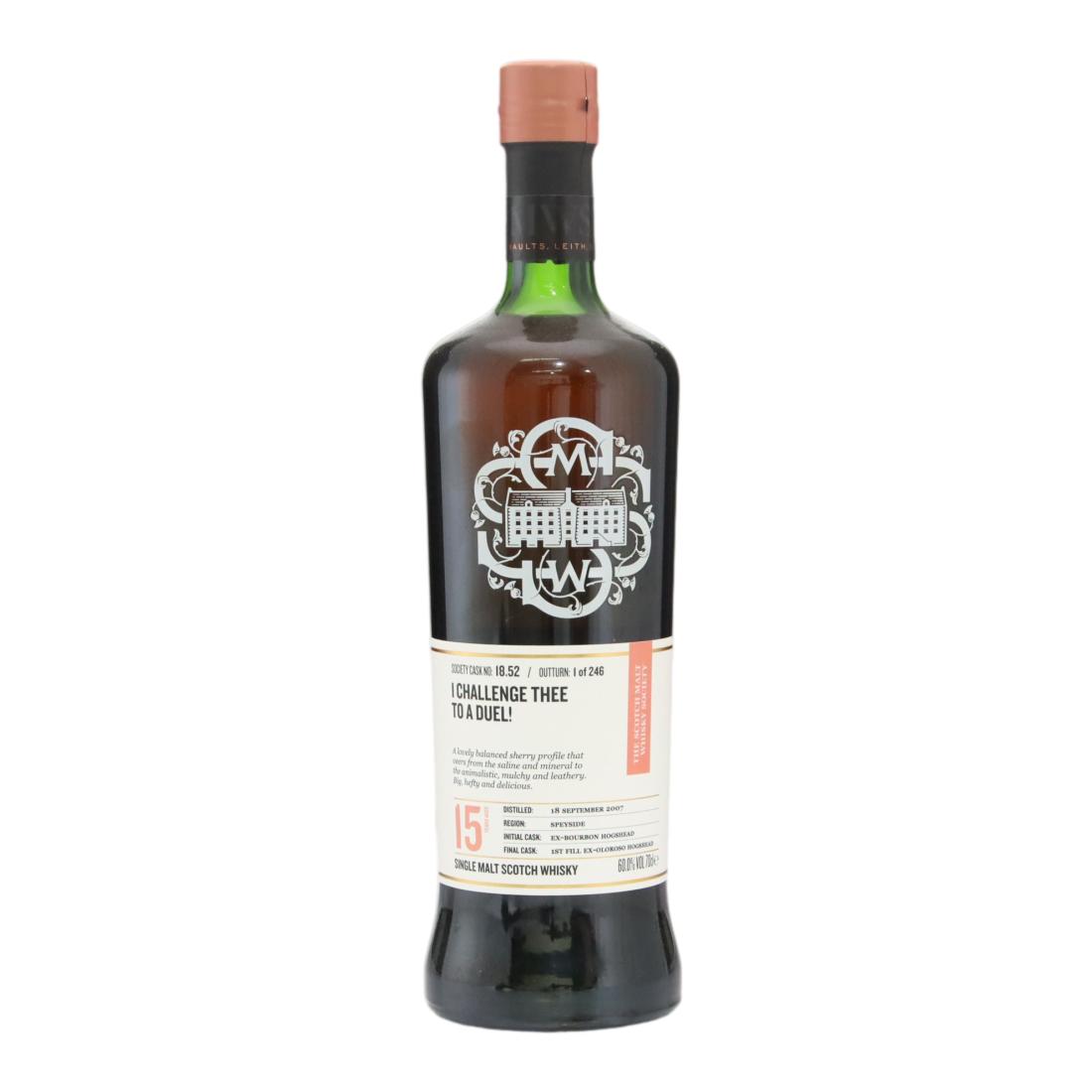 Inchgower 2007 Smws 15 1852 I Challenge Thee To A Duel
