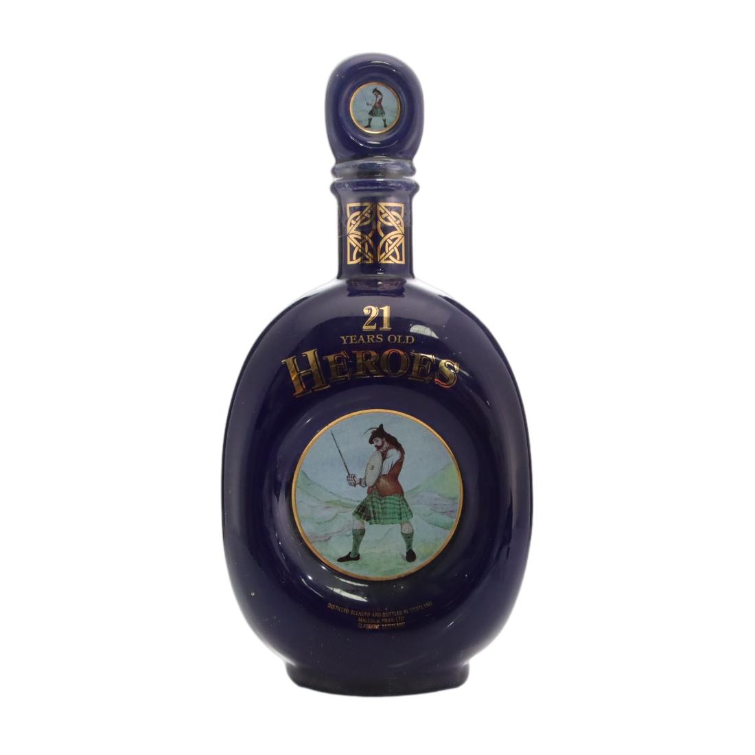 Heroes 21 Scotch Whisky Ceramic Decanter