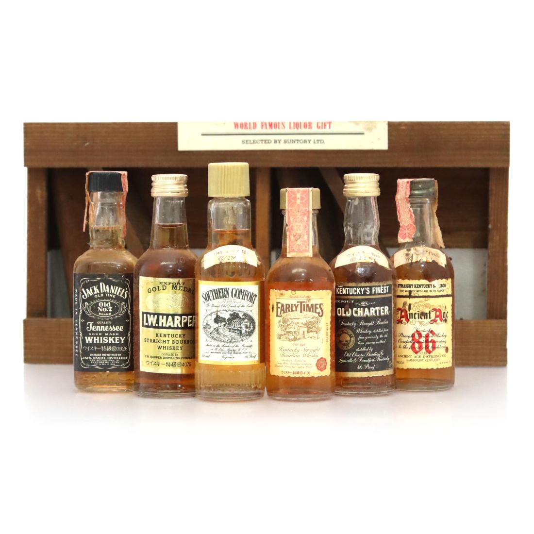 American Whiskey Miniatures X 6