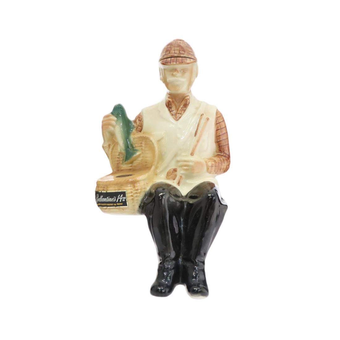Ballantines 14 Scotch Whisky Ceramic Fisherman Decanter