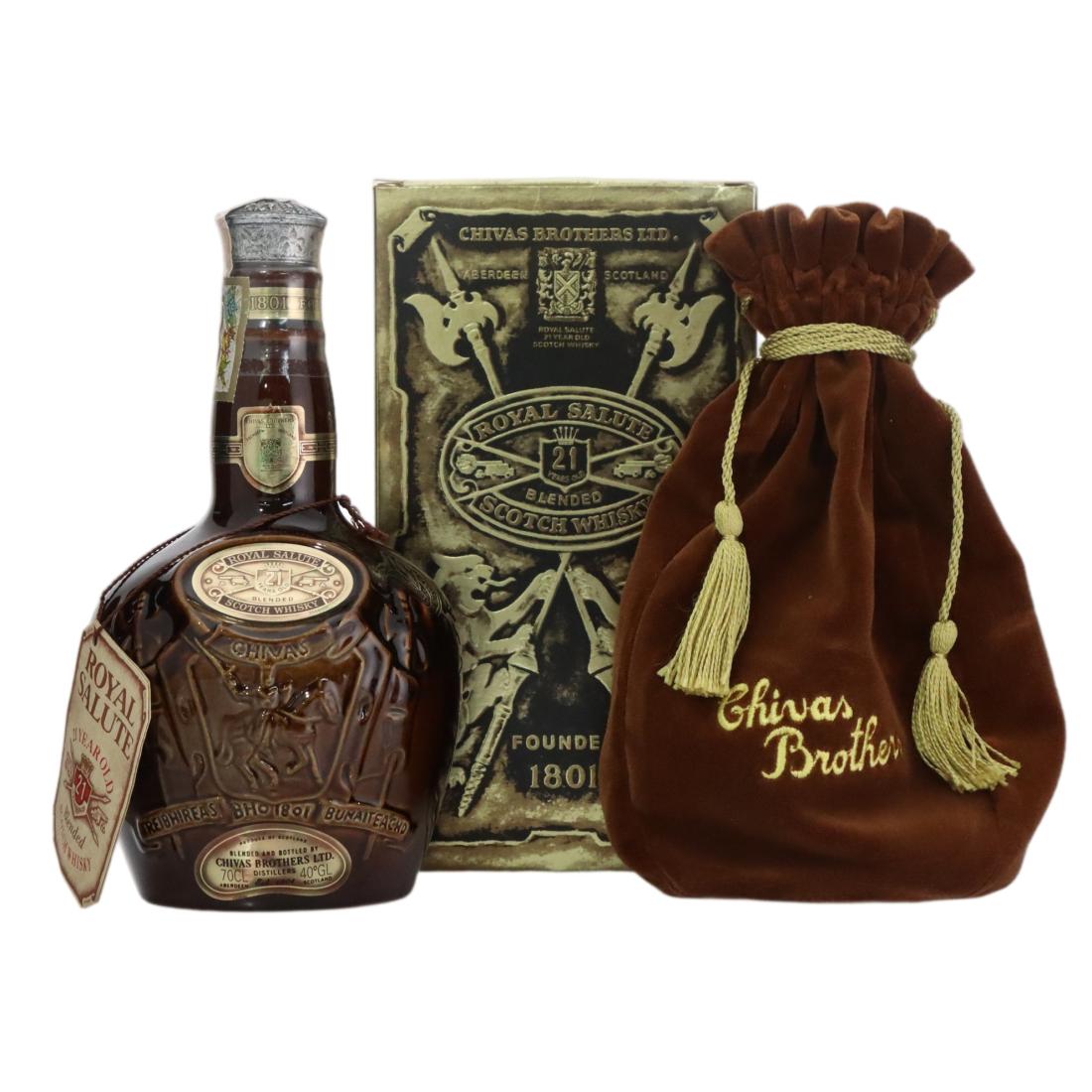 Royal Salute 21 Scotch Whisky Brown Flagon